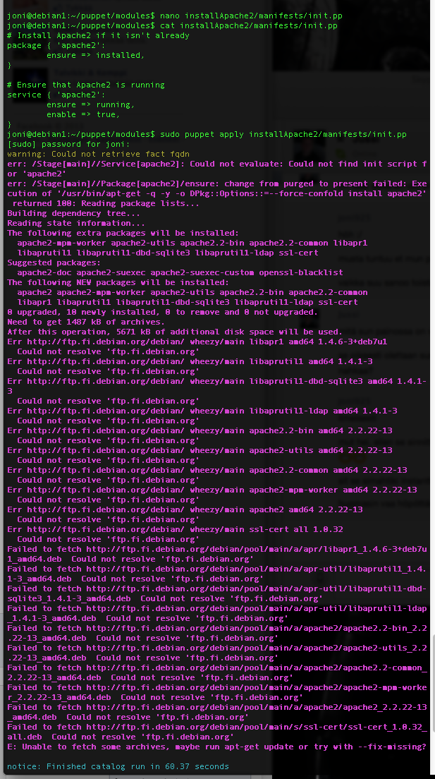 apache2-install-errors