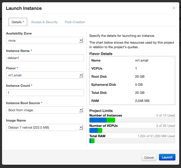 openstack-create-instance